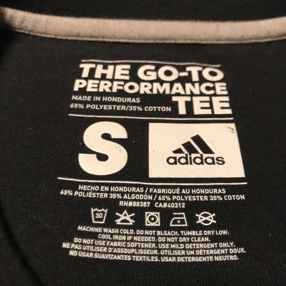 Women’s Black & Silver Outline Adidas Graphic T-Shirt In Size Small - Picture 8 of 10